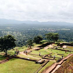 High angle view of mountains