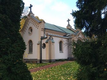 Low angle view of church