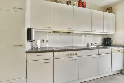 Close-up of utensils in bathroom