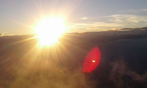 Scenic view of sunset against sky