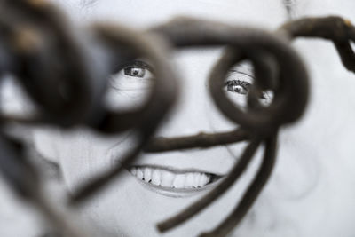 Close-up portrait of man