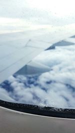 Close-up of window against sky