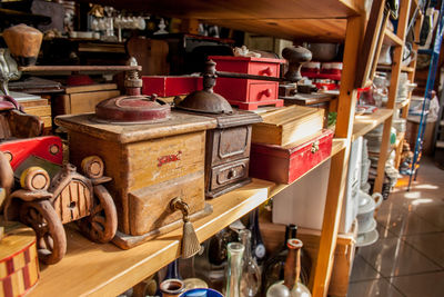 View of market stall