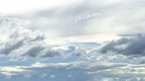 Low angle view of clouds in sky