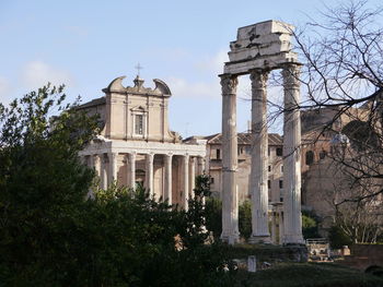 Low angle view of historical building against sky