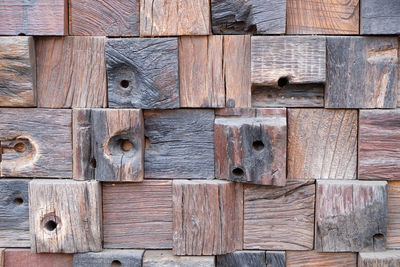 Full frame shot of old wooden door