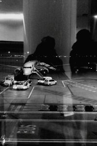 Blurred motion of woman