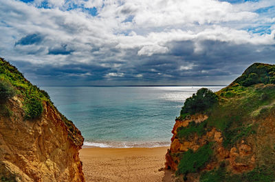 Scenic view of sea against sky