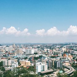 High angle view of cityscape