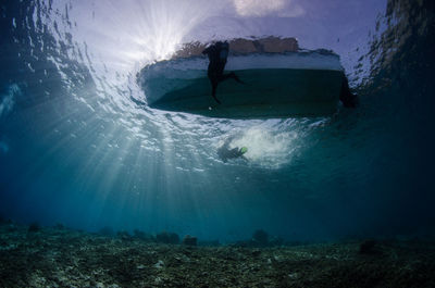 Man surfing in sea