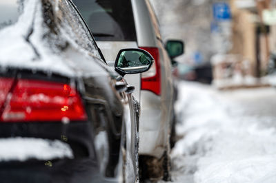 Close-up of car