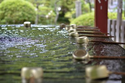 Surface level of water