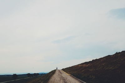 Low angle view of road against sky