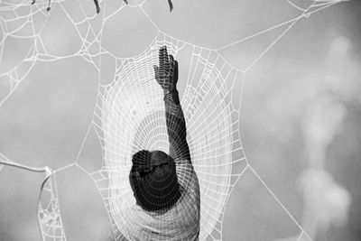Man with web and survival of loveliness 