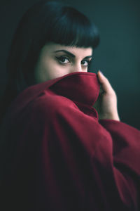 Close-up portrait of woman