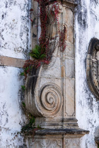 Stone wall of old building