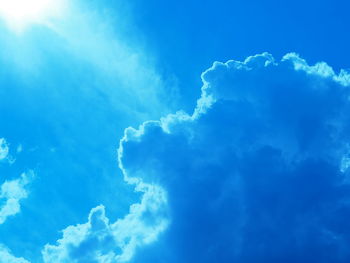 Low angle view of clouds in sky