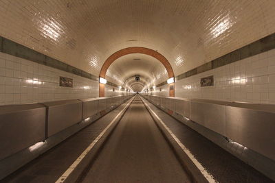 Empty subway tunnel