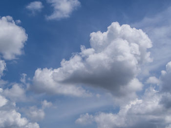 Low angle view of clouds in sky