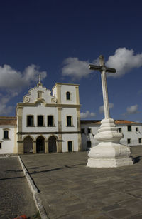 View of building against cloudy sky