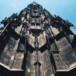 Low angle view of temple against sky