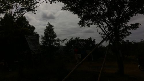 View of cloudy sky at sunset