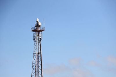 Low angle view of lighthouse against sky