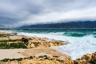 Scenic view of sea against sky