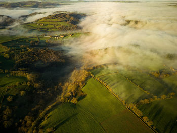 Aerial view of landscape