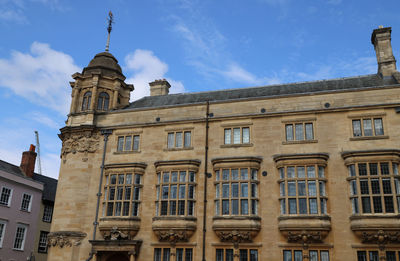 Low angle view of building against sky