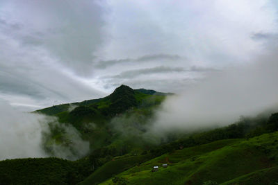 Scenic view of landscape against sky