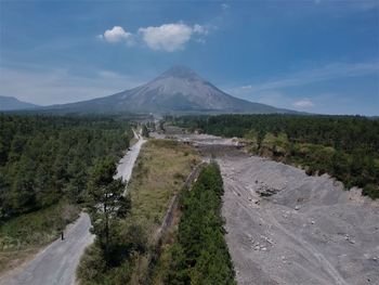 Dry season in active volcano