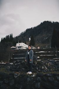 Man standing against sky