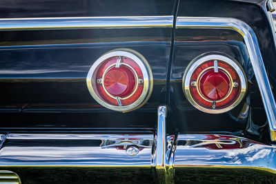 Close-up of vintage car