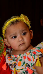 Portrait of cute baby girl