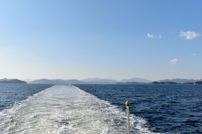 Scenic view of sea against sky