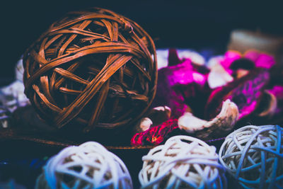 Close-up of potpourri decor