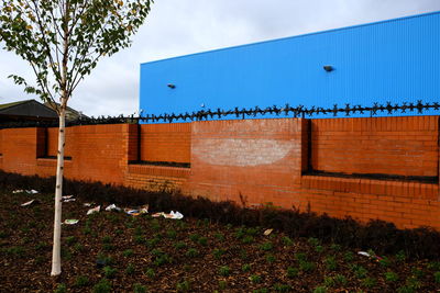 Built structure against blue sky