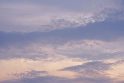 Low angle view of clouds in sky