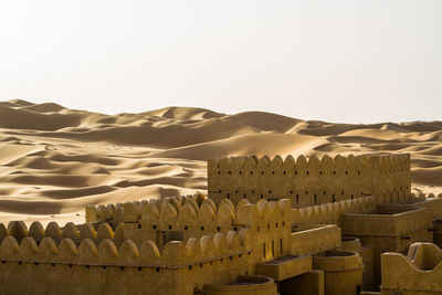 Aerial view of a desert