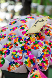 Close-up of colorful flowers