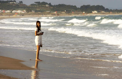 Scenic view of beach