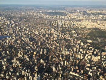 High angle view of city