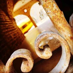 Close-up of rusty metal