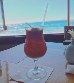 Close-up of drink on table