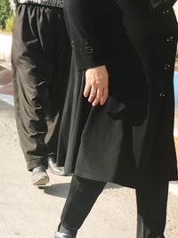 Low section of people standing outdoors