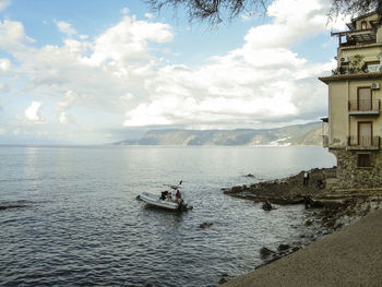 Scenic view of sea against sky