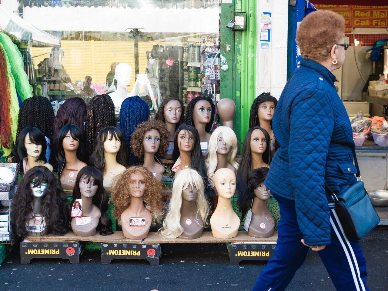 men, retail, standing, lifestyles, for sale, casual clothing, market stall, market, side by side, store, outdoors, large group of objects, day, street, variation, leisure activity, choice