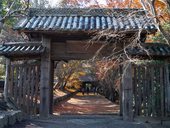 Entrance of old abandoned building