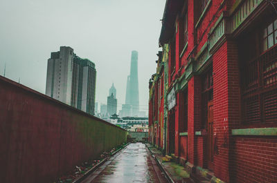 Panoramic view of city against sky